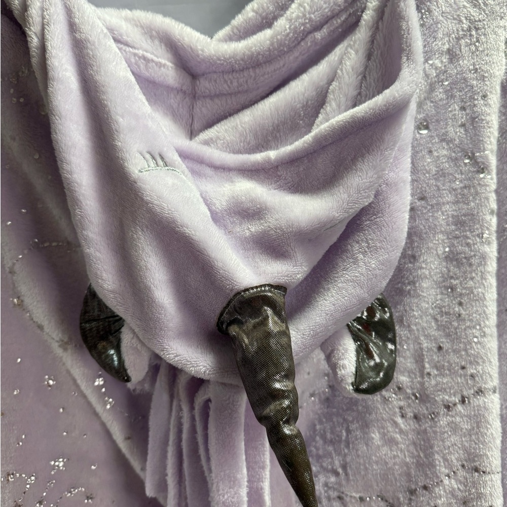Nicole Miller Kids Wearable Unicorn Blanket Wrap Hooded Pockets Tail Lavender - Picture 4 of 8